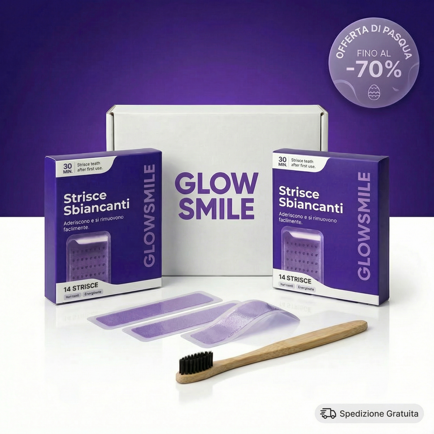 GlowSmile Strisce Sbiancanti