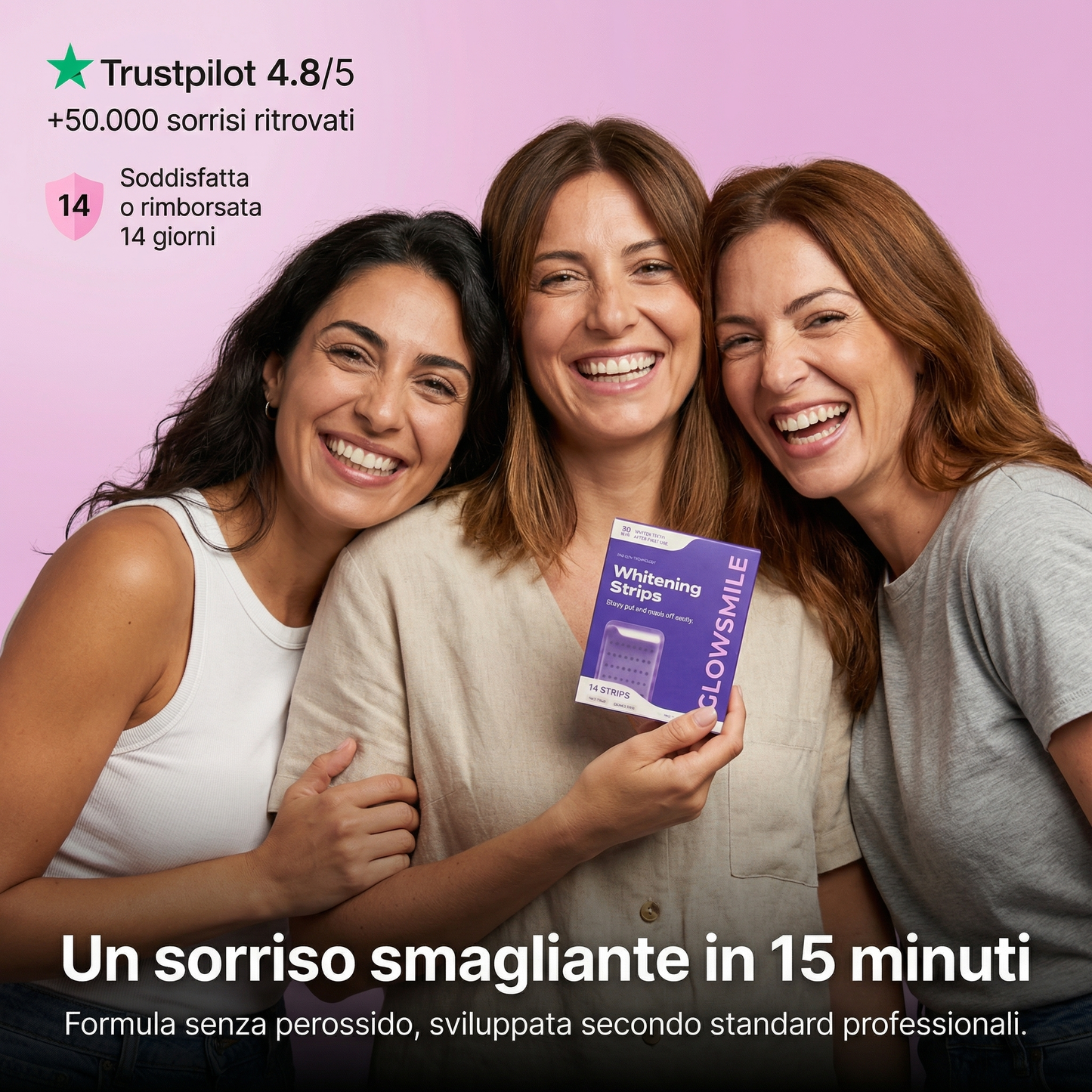 GlowSmile Strisce Sbiancanti